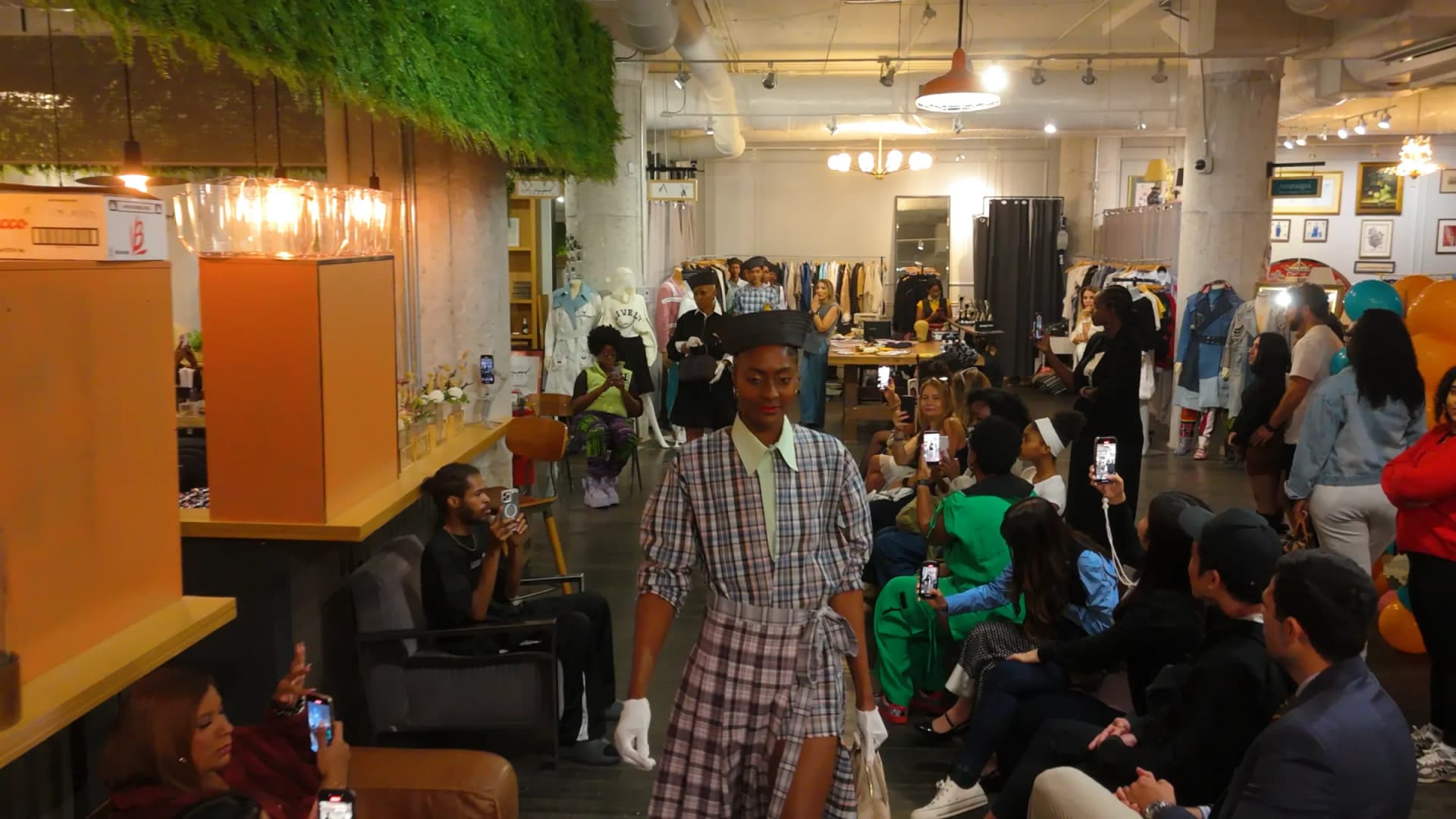 A model on the runway at Ponce City Market
